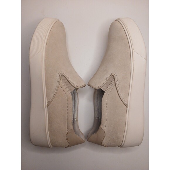 Naturalizer Sz 9 Marianne 2.0 Off White Slip-On Suede Leather Comfort Sneakers - Picture 4 of 16